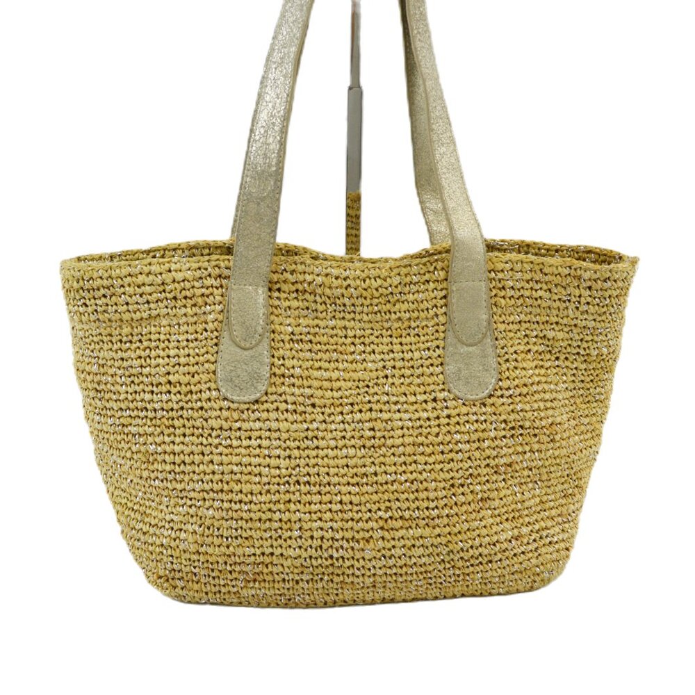 Flora Bella Raffia Woven Tote Bag #217-2 - Picture 2 of 6